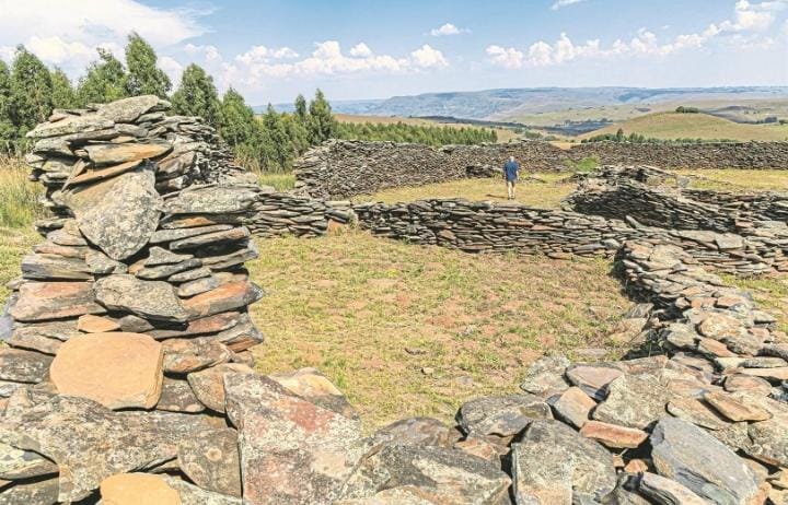 Circular stone enclosure