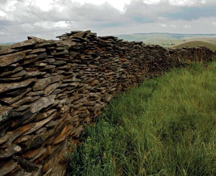 Dry-stone walling detail