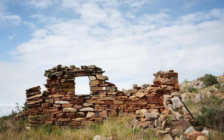Window opening in a stone ruin
